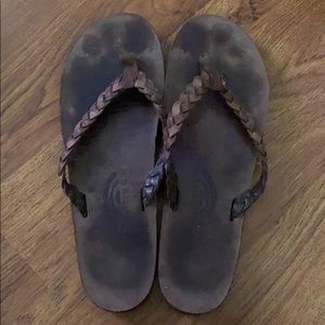 Rainbow Sandals with braid detail